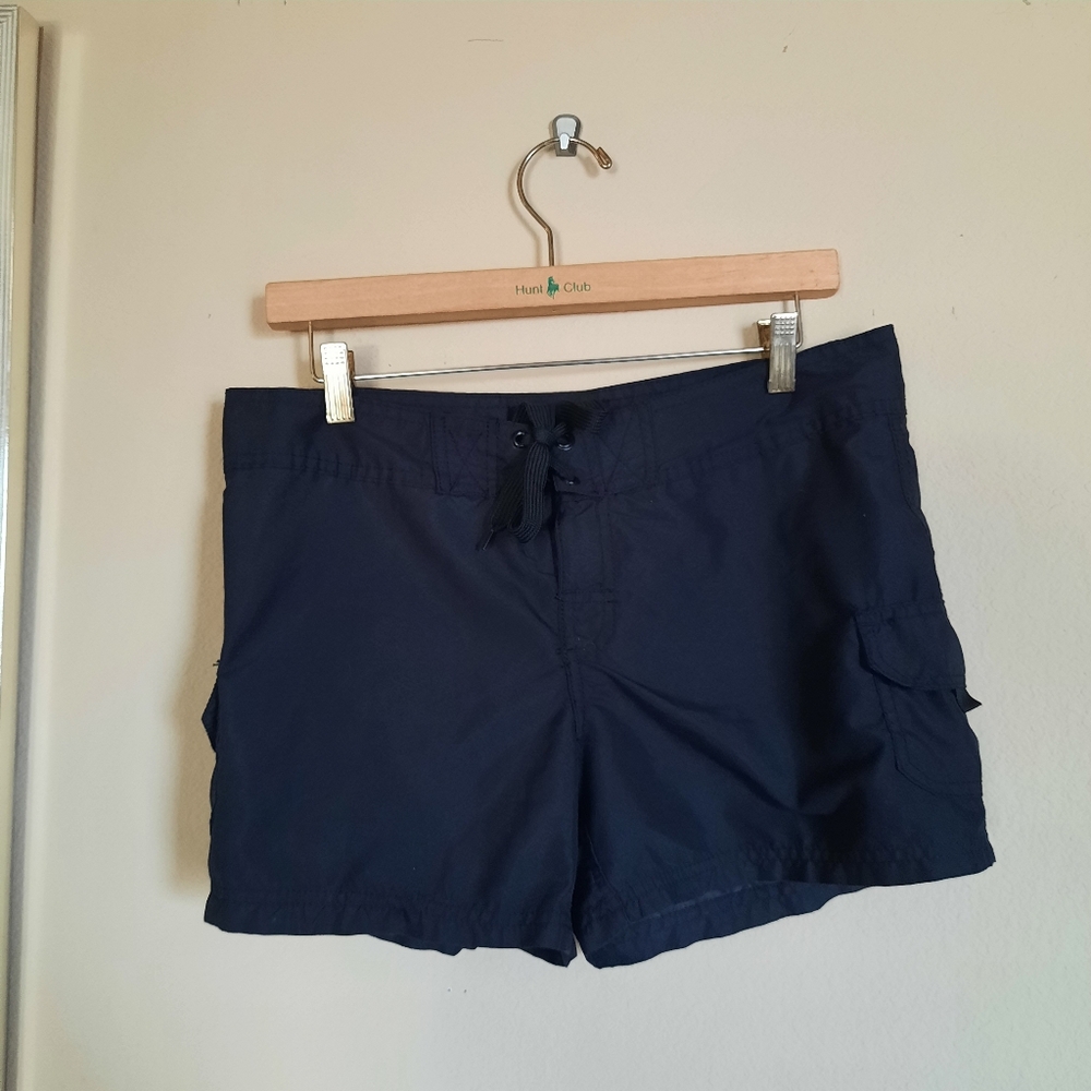 Womens Black Swim Board Shorts Swimwear Bottoms Surfing Swimming Modest